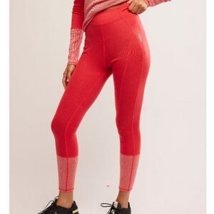 Free People Moonlight Layer Wool Leggings Winterberry Large NWT$108